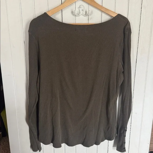 Maurices 24/7 Long Sleeve T-Shirt Olive Green Size XL - Picture 7 of 7